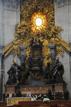 Altar of the Chair of St. Peter by Bernini, 1666 g