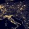 Európa egy része a NASA éjszakai a Földet ábrázoló felvételén