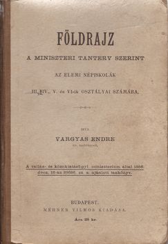 1889. Földrajzkönyv eleje