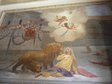 freskó a templomban