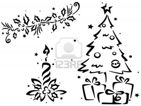 8427155-christmas-stencil-featuring-a-christmas-tree-and-other-christmas-decor