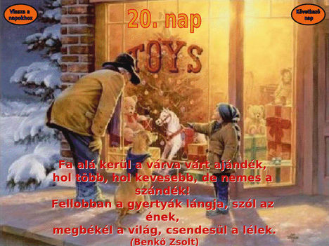 ADVENTI NAPTÁR 20. NAP ÜZENETE