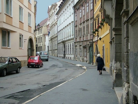 soproni utcakép