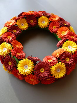 Quilling virág koszorú