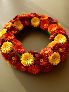 Quilling virág koszorú