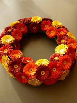 Quilling virág koszorú
