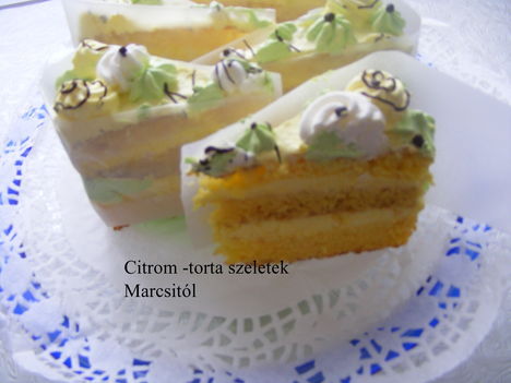 Citromos torta szelet