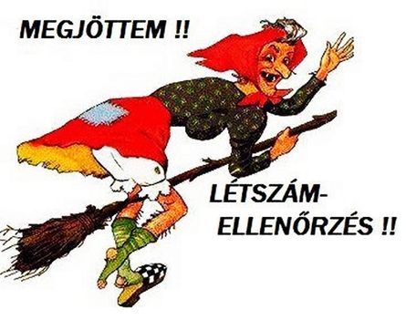 Megjöttem létszám ellenőrzés