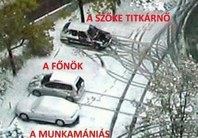 parkoló kocsik