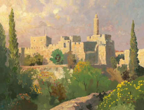 Tower of David - Thomas Kinkade