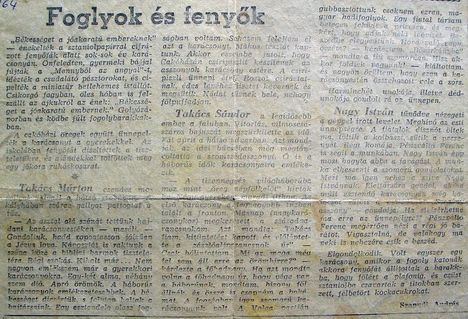 Foglyok és fenyők, 1964.12