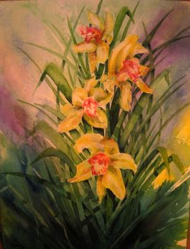 Sárga orchideák
