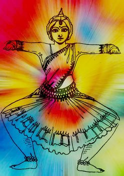 indiai tánc grafika 1