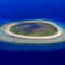 Ez a Maldív-szigetek között található szigetecske pedig egy emberi szemre hasonlít