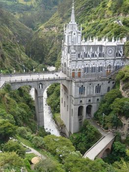 El Santuario de las Lajas – katedrális a szurdok felett