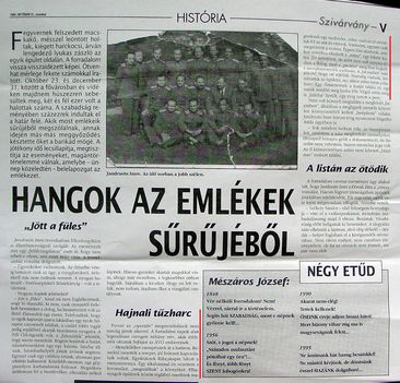 Hangok. Hajnali tűzharc. Kisalföld, 1995.10