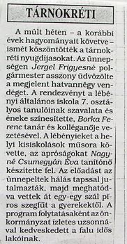 Nyugdíjas. Kisalföld, 1994.11.15.