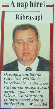 Rábcakapi végigviszi 1, Kisalföld 1998.11.07