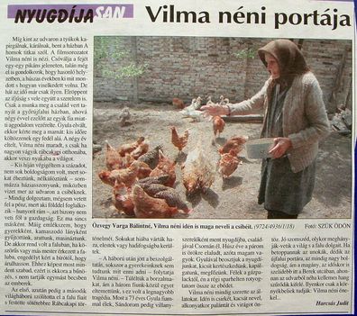 Vilma néni, Kisalföld 1997.06