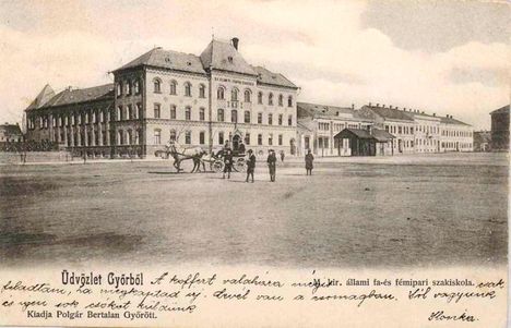 Régi Győr 1900. Vásártér a mai Eötvös park helyén