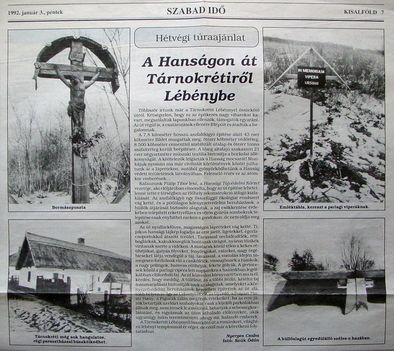 A Hanságon át, Kisalföld, 1992.01.03. 7.o