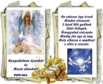 Szep estet,Nyugodalmas ejszakat!