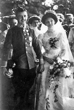Zitawed esküvői képük IV Károly és Zita királyné