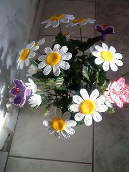 Horgolt virágok 6