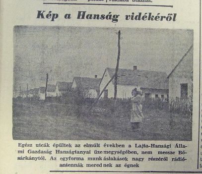 Hanságtanya, Kisalföld, 1959