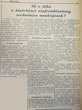 Mi a titka..., Kisalföld, 1959.07