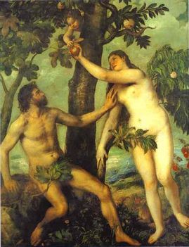 Tiziano: Ádám és Éva 