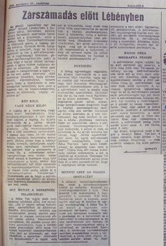 Zárszámadás előtt Lébényben, Kisalföld, 1959.11