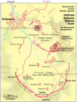 Hattuszasz térképe
