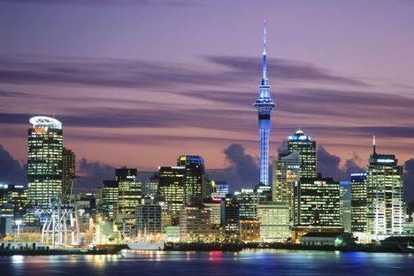 Evening Falls in Auckland, New Zealand