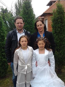 Attila a családjával, 2013.