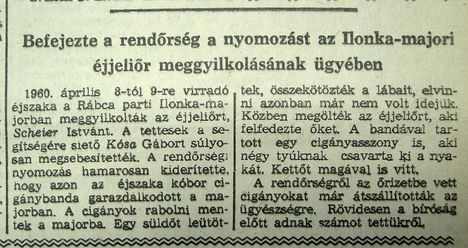 Ilonka-majori gyilkosság 3., Kisalföld. 1960.06.15. 5