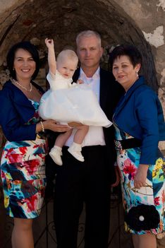Marika családjával 2013.