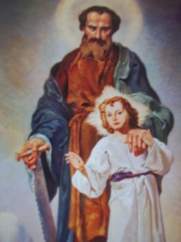 Szent József a gyermek Jézussal