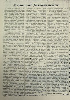 A csornai fúvószenekar, Kisalföld, 1961.05.16.2