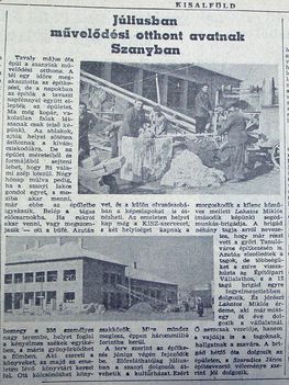Szanyi műv. otthon, Kisalföld, 1961.03.12. 3