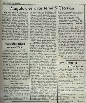 Alagút avar temető Csornán, Kisalföld,1958.04.30.5