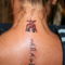Tetoválás 14 Tetkó nyakon + gerincen szimbolumok + betük