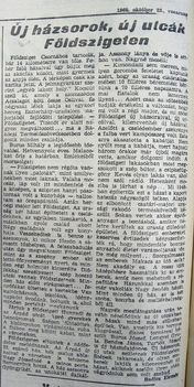 Új utcák Földszigeten. Kisalföld, 1960.10.23.2