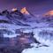 Pure Snow and Alpine Glow, Mount 