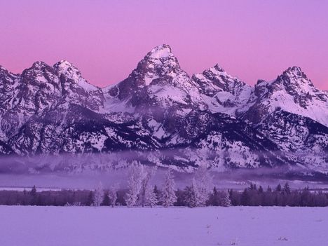Winter Dawn, Grand Teton National
