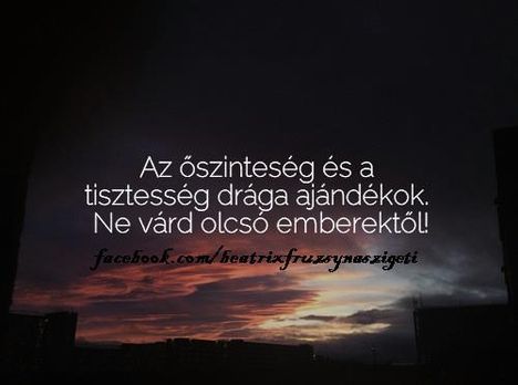 A tisztesség és őszinteség