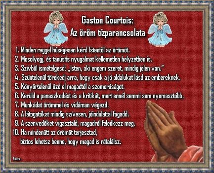 Az öröm tízparancsolata