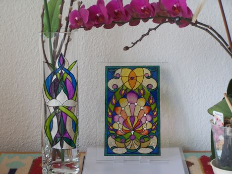 váza és szecessziós kép