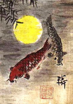 kínai hal festmények