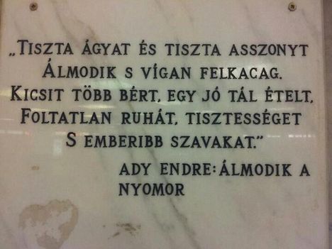 Ady Endre: Álmodik a nyomor, részlet